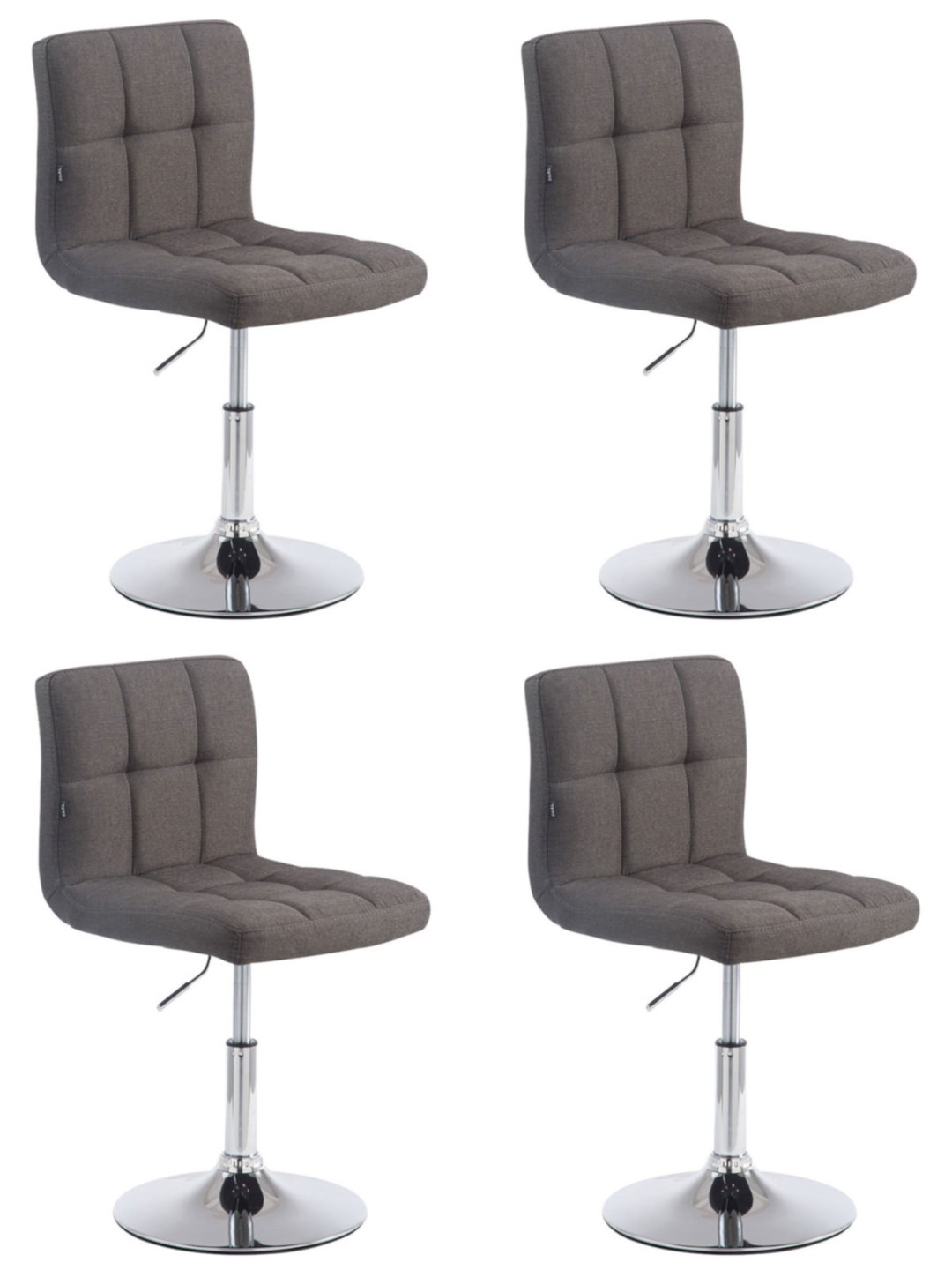 4 darabos Palma Lounger V2 szövet szett, sötétszürke