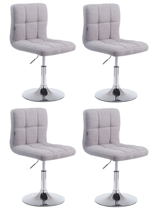 4 darabos Palma Lounger V2 szövet készlet, szürke