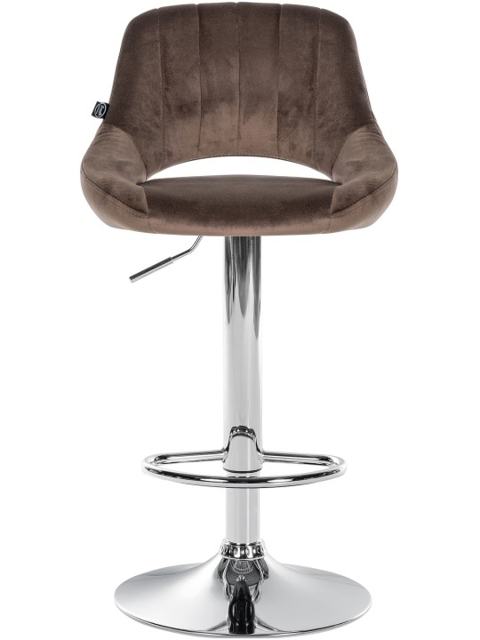 2 db bárszék készlet Milet velvet C, barna