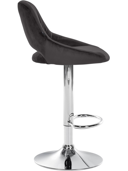 2 db bárszék készlet Milet velvet C, fekete
