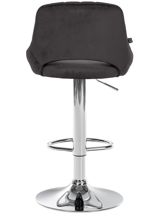 2 db bárszék készlet Milet velvet C, fekete