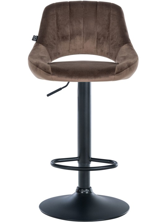 2 db bárszék készlet Milet velvet B, barna