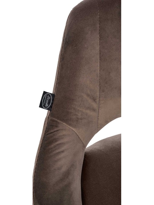 2 db bárszék készlet Milet velvet B, barna