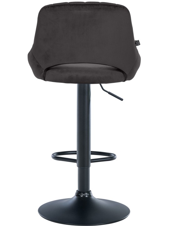 2 db bárszék készlet Milet velvet B, fekete