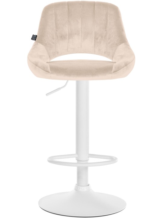 2 db bárszék készlet Milet velvet W, krém