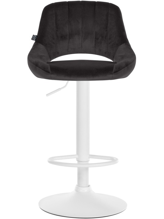 2 db bárszék készlet Milet velvet W, fekete