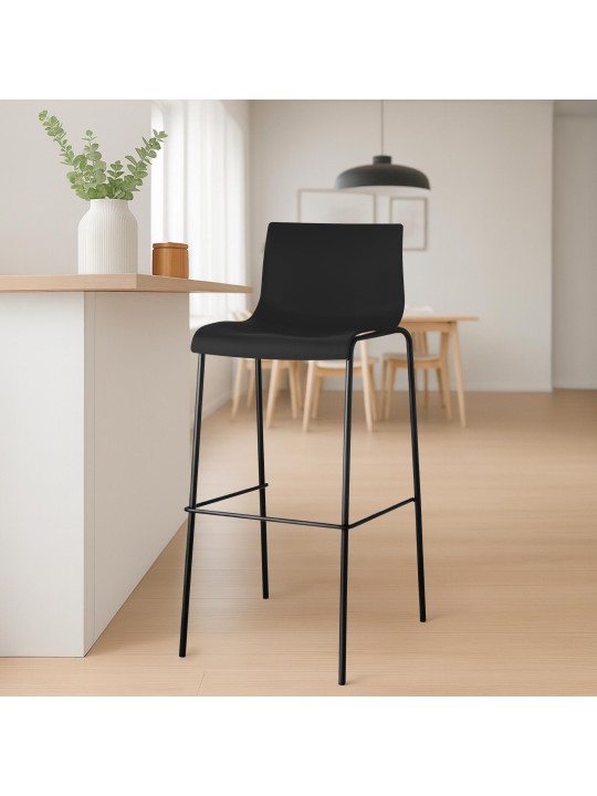 Hoover bárszék 4 méteres kerettel, fekete