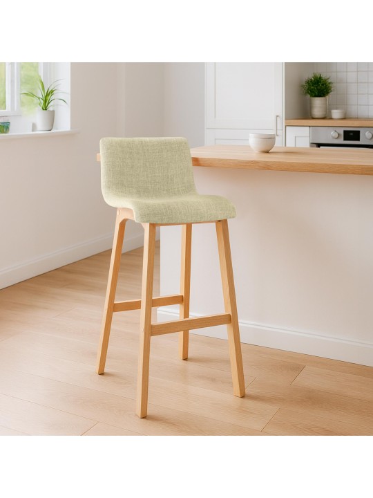 2 db bárszék szett Natura Hoover szövetből, krém