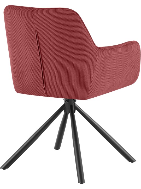 Szék Tipton Cord, bordóvörös