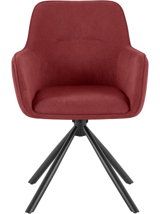 Szék Tipton Cord, bordóvörös