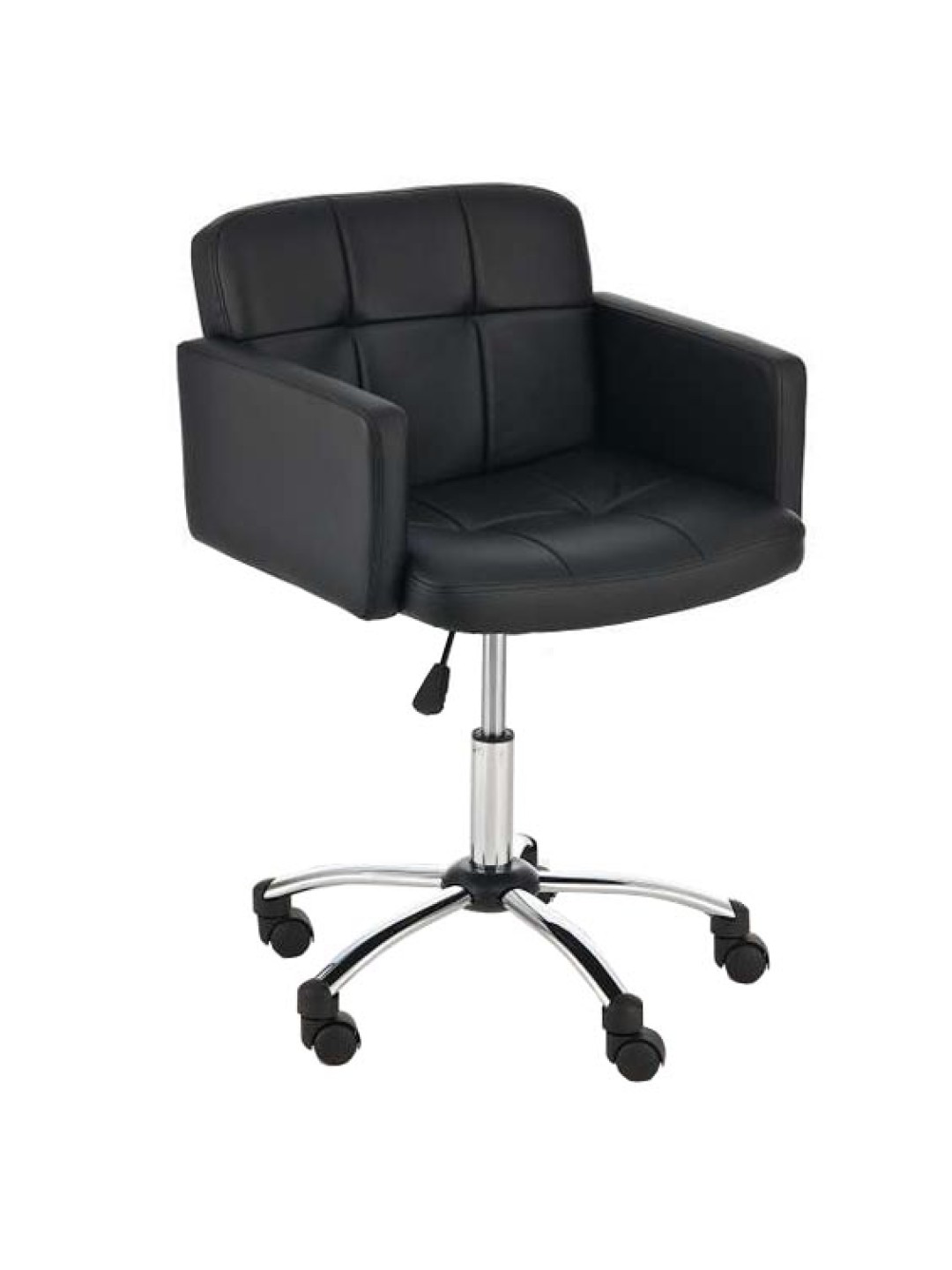 Munkaszék Los Angeles műbőrből, fekete