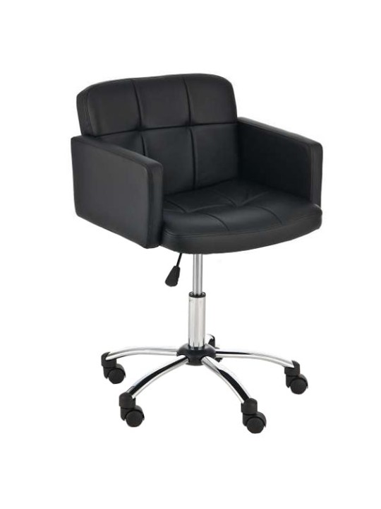 Munkaszék Los Angeles műbőrből, fekete
