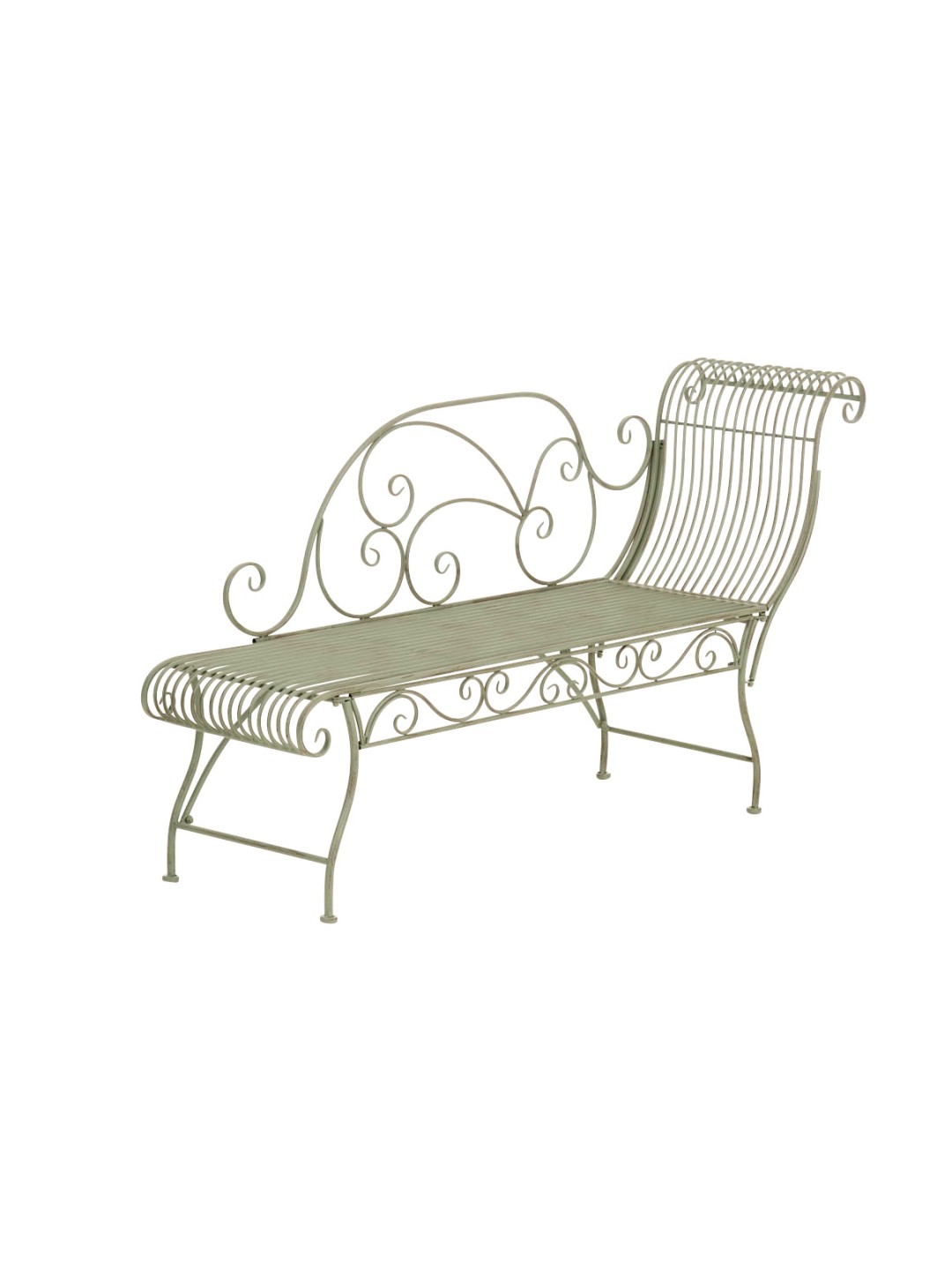 Karma kerti pad, antik zöld