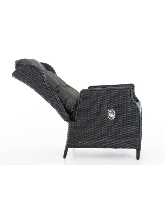 Breno fotel, antracit zsámolyral, fekete