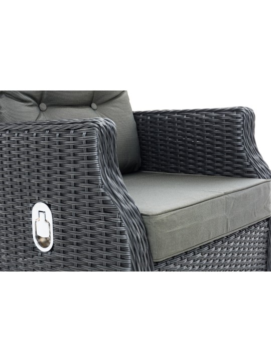 Breno fotel, antracit zsámolyral, fekete