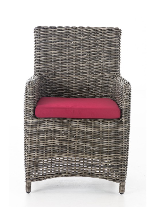 Szék Fontana / Sankt Marlo rubinvörös 5mm, szürke melírozott