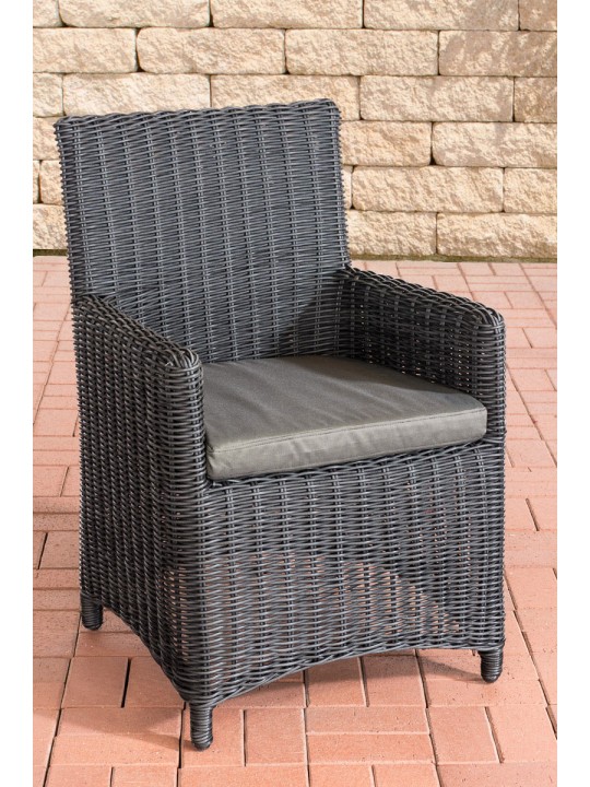 Szék Fontana / Sankt Marlo antracit 5mm, fekete