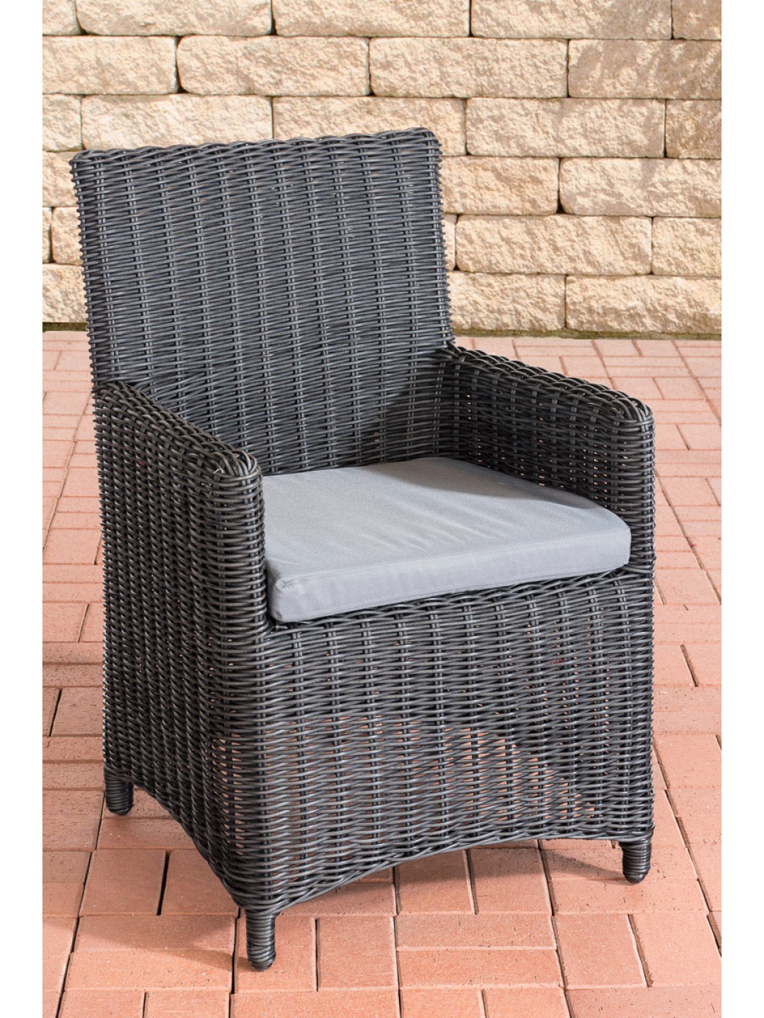 Szék Fontana / Sankt Marlo vasszürke 5mm, fekete