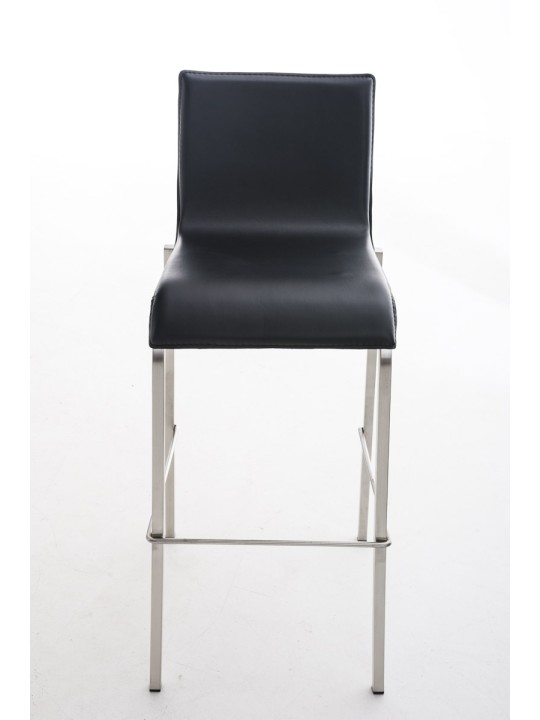 Bárszék Avola bőr lapos E78, fekete