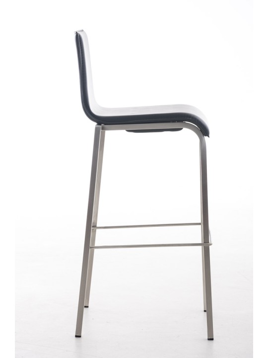 Bárszék Avola bőr lapos E78, fekete