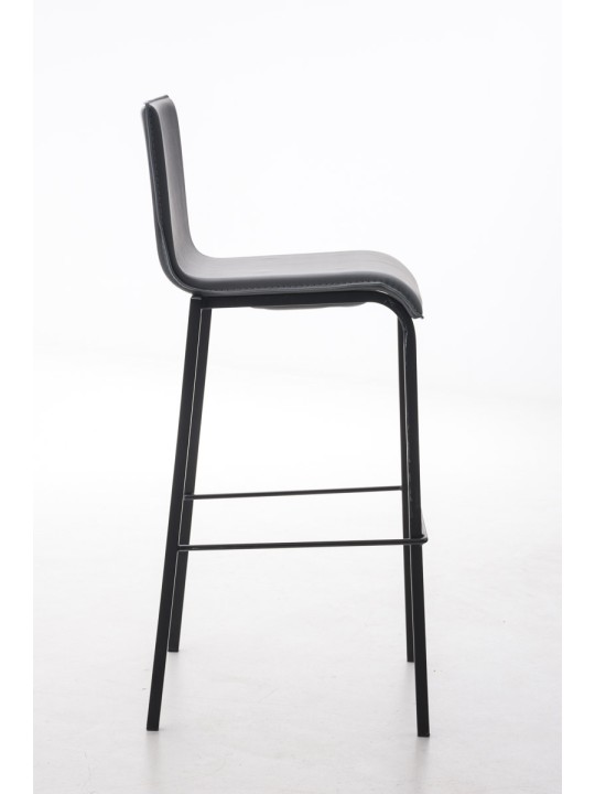 Bárszék Avola bőr lapos B78, fekete