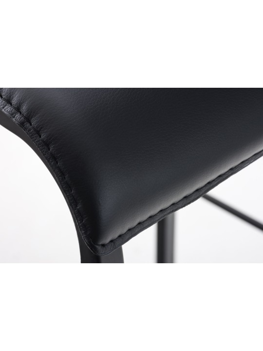 Bárszék Avola bőr lapos B78, fekete