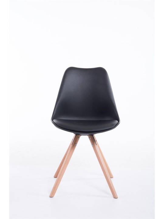 Toulouse Natura kerek látogatói szék, fekete