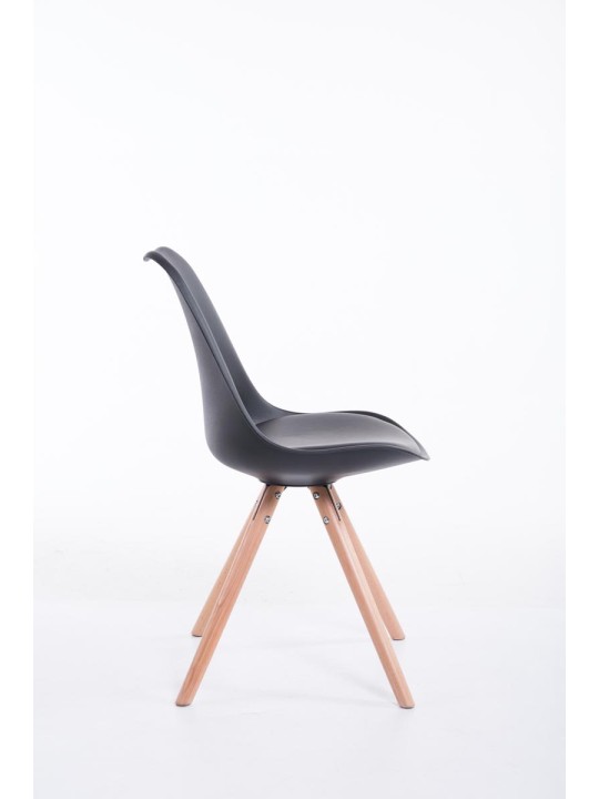 Toulouse Natura kerek látogatói szék, fekete