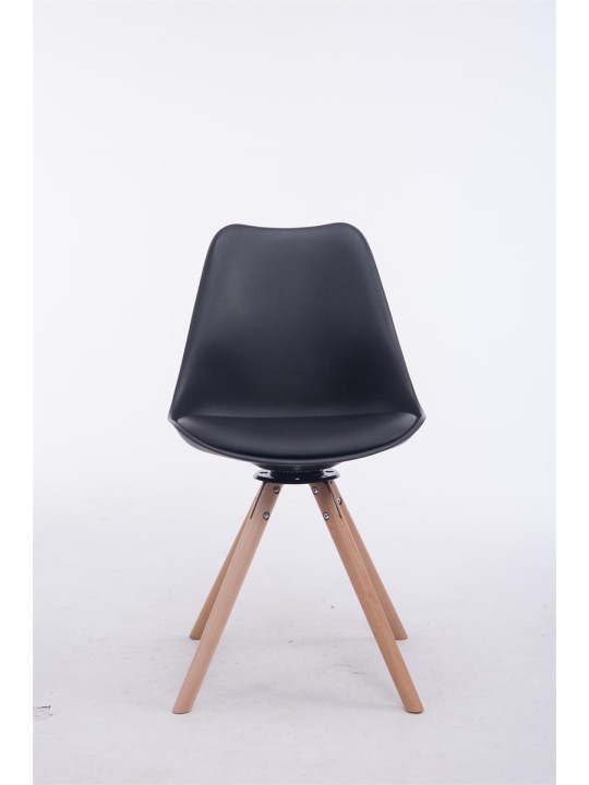 Látogatói szék Troyes forgatható Natura Round, fekete