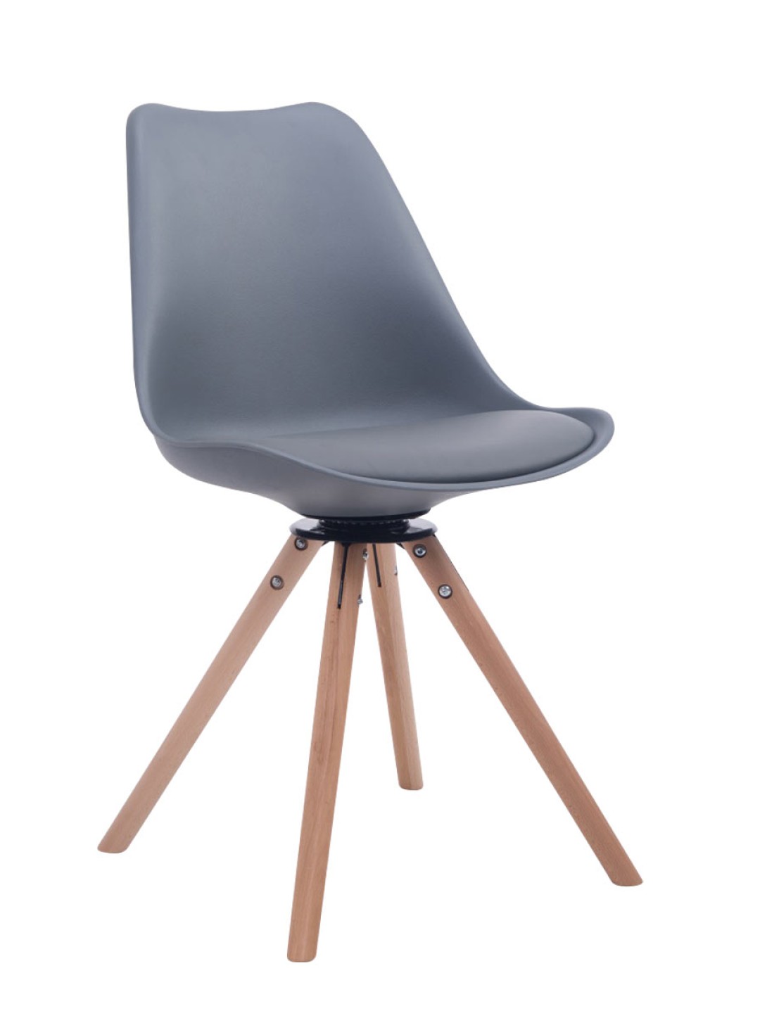 Látogatói szék Troyes forgatható Natura Round, szürke