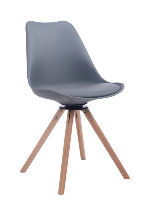 Látogatói szék Troyes forgatható Natura Round, szürke