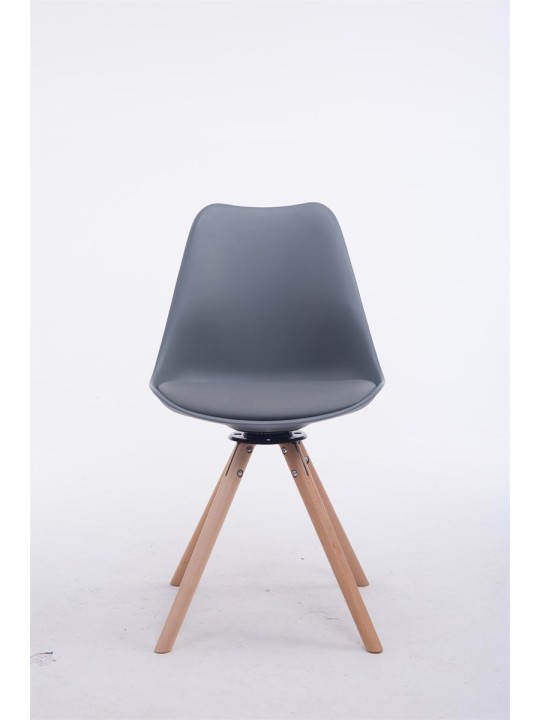 Látogatói szék Troyes forgatható Natura Round, szürke