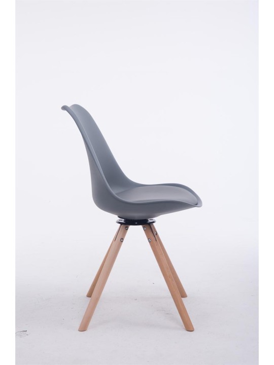 Látogatói szék Troyes forgatható Natura Round, szürke