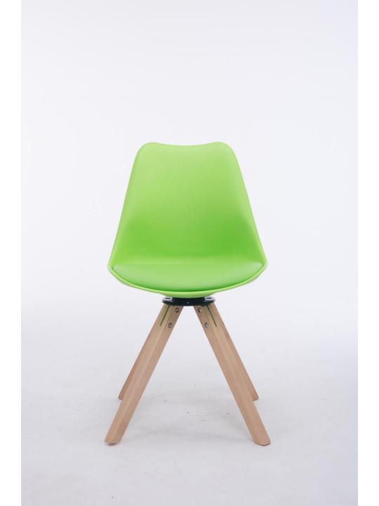 Troyes látogatói szék, forgatható Natura Square, zöld