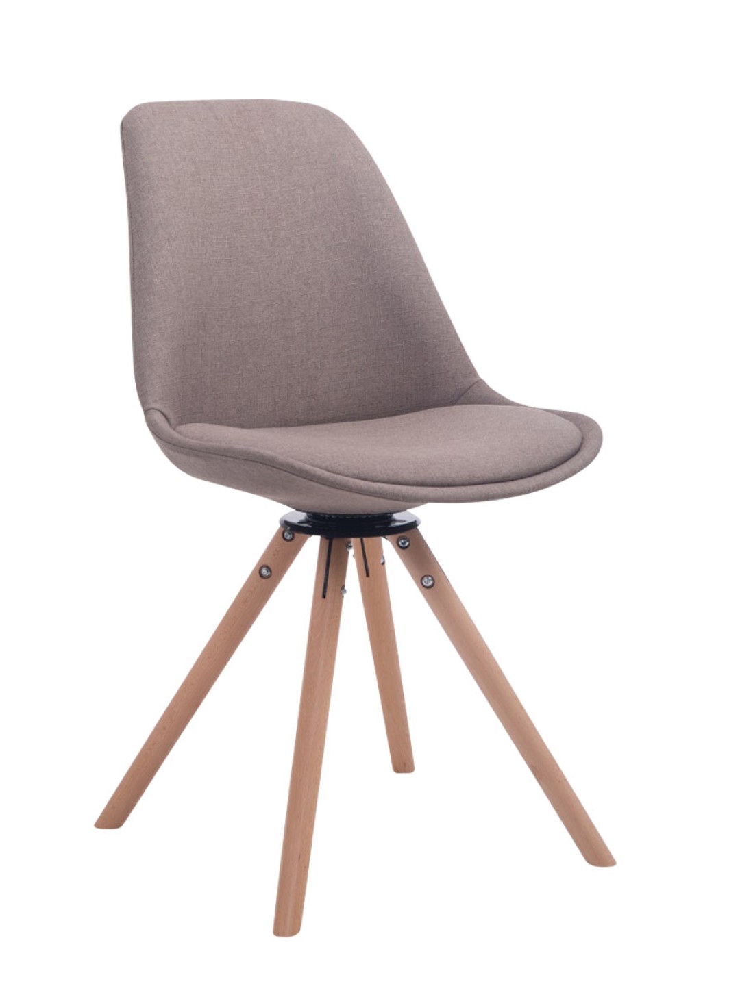 Troyes forgó látogatói szék Natura Fabric Round, taupe