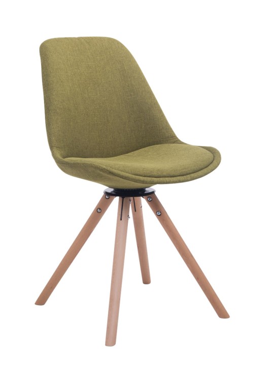 Troyes forgó látogatói szék Natura Fabric Round, zöld