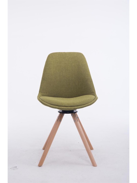 Troyes forgó látogatói szék Natura Fabric Round, zöld