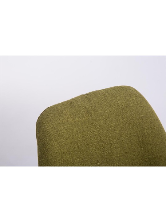 Troyes Swivel Natura Fabric Square látogatói szék, zöld