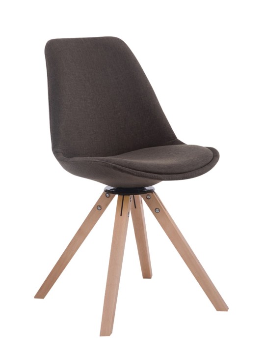 Troyes Swivel Natura Fabric Square látogatói szék, sötétszürke