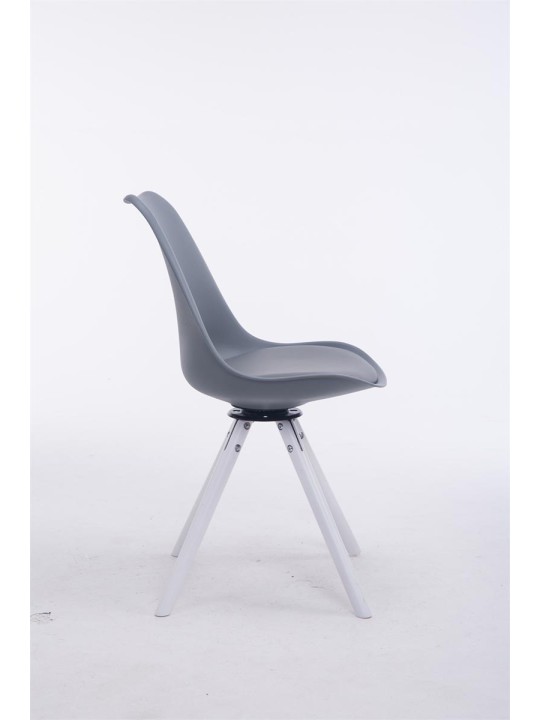 Látogatói szék Troyes körbeforgatható, szürke