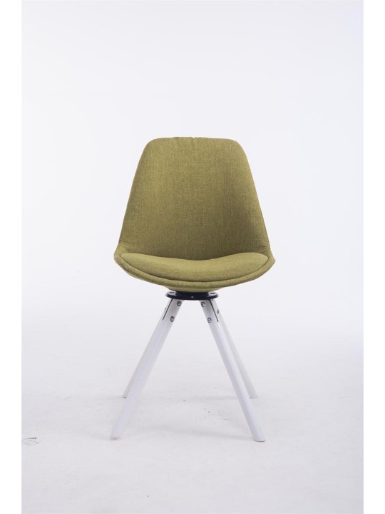 Látogatói szék Troyes forgatható szövet kerek, zöld