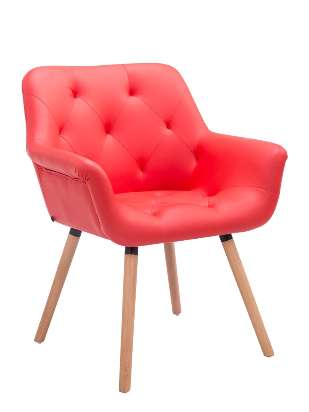 Cassidy natural látogatói szék, piros