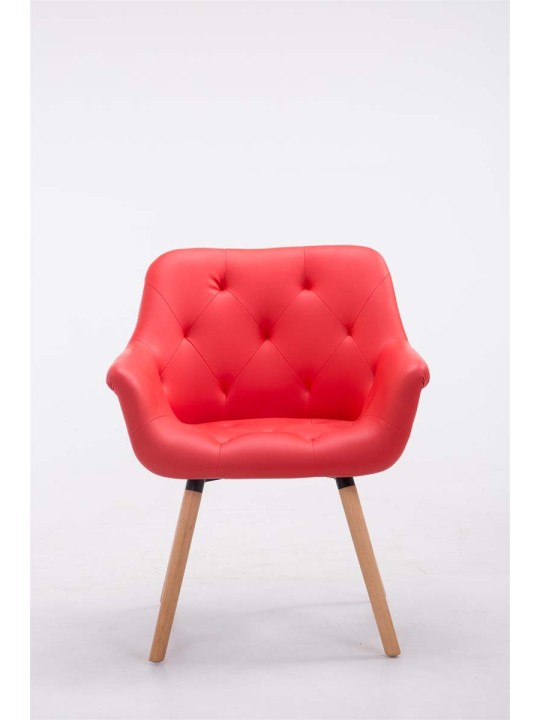 Cassidy natural látogatói szék, piros