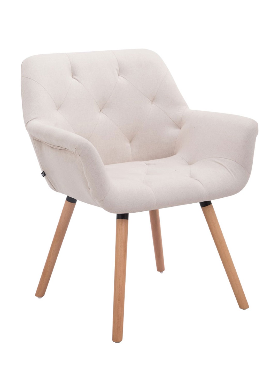 Látogatószék Cassidy természetes anyagból, bézs