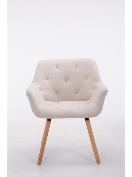 Látogatószék Cassidy természetes anyagból, bézs