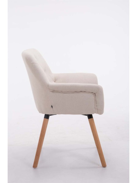 Látogatószék Cassidy természetes anyagból, bézs