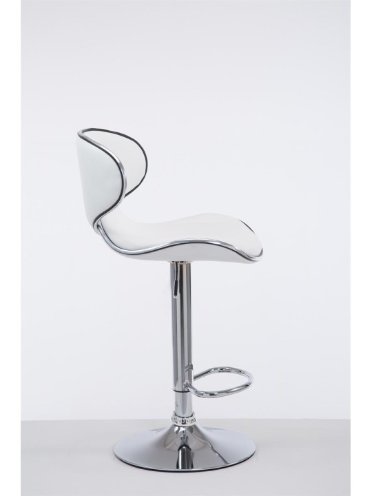 Bárszék Las Vegas V2 króm, fehér