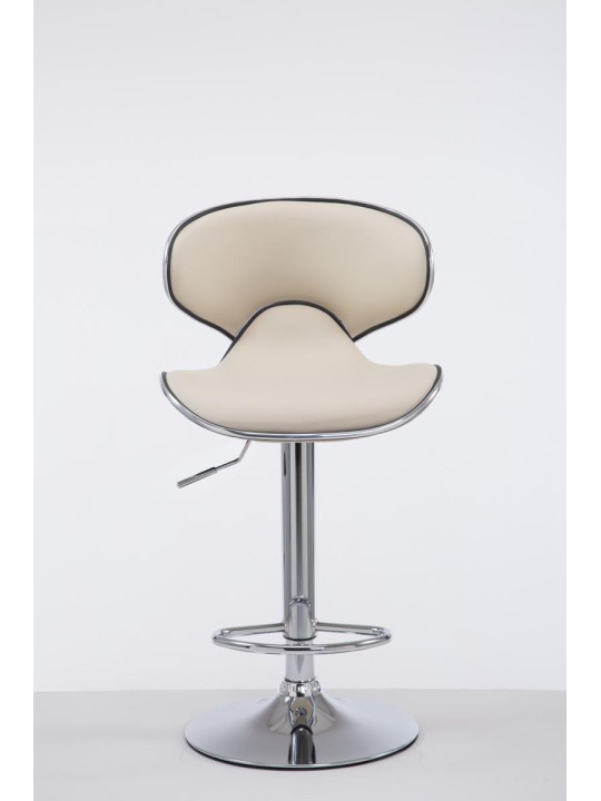 Bárszék Las Vegas V2 króm, krém