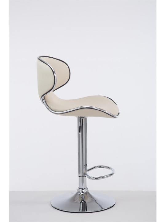 Bárszék Las Vegas V2 króm, krém