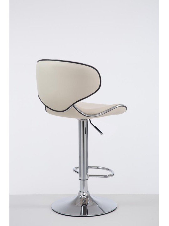 Bárszék Las Vegas V2 króm, krém